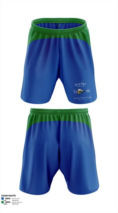 Western Texas College Men's Soccer 27087007 Mens Soccer Shorts - 1