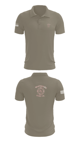 Short Sleeve Performance Polo, Wattsburg Hose Company, Fire Department, Teamtime, Team time, sublimation, custom sports apparel, team uniforms, spirit wear, spiritwear, sports uniforms, custom shirts, team store, custom team store, fundraiser sports, apparel fundraiser