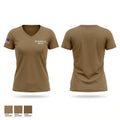 USS BAINBRIDGE DDG 96 Women's Short Sleeve V-neck Shirt - 1