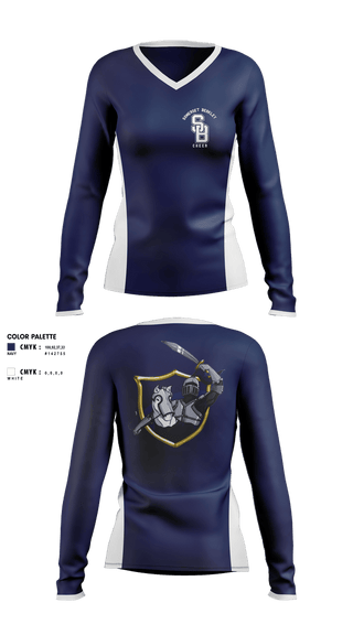 Womens Long Sleeve Vneck Shirt, Somerset Berkley, Cheer, Teamtime, Team time, sublimation, custom sports apparel, team uniforms, spirit wear, spiritwear, sports uniforms, custom shirts, team store, custom team store, fundraiser sports, apparel fundraiser