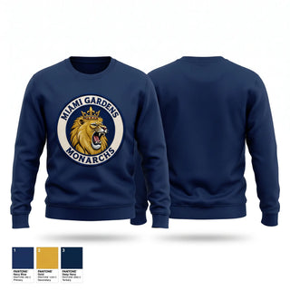 Crew Neck Sweatshirt, Miami Gardens Monarchs, Baseball, Teamtime, Team time, sublimation, custom sports apparel, team uniforms, spirit wear, spiritwear, sports uniforms, custom shirts, team store, custom team store, fundraiser sports, apparel fundraiser
