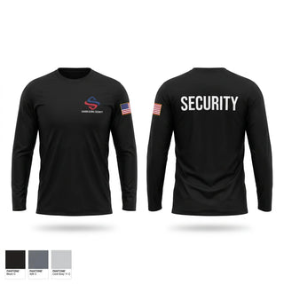 Long Sleeve Performance Shirt, Sahara Global Security, Police, Teamtime, Team time, sublimation, custom sports apparel, team uniforms, spirit wear, spiritwear, sports uniforms, custom shirts, team store, custom team store, fundraiser sports, apparel fundraiser