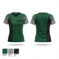 Ocean Breeze Wave Runners 62388964 Women's Short Sleeve V-neck Shirt - 1