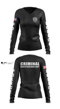 Robbinsville Police Women's Long Sleeve V-neck Shirt - 3