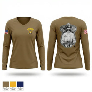 Womens Long Sleeve Vneck Shirt, 998th FFT, Army, Teamtime, Team time, sublimation, custom sports apparel, team uniforms, spirit wear, spiritwear, sports uniforms, custom shirts, team store, custom team store, fundraiser sports, apparel fundraiser