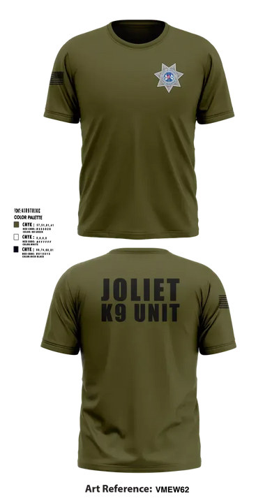 Joliet Police K-9 Unit 79217416 Short Sleeve Rash Guard Shirt - 22