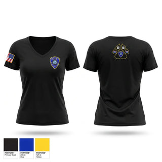 Womens Short Sleeve Vneck Shirt, Auburn Police Department, Police, Teamtime, Team time, sublimation, custom sports apparel, team uniforms, spirit wear, spiritwear, sports uniforms, custom shirts, team store, custom team store, fundraiser sports, apparel fundraiser