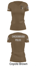 Chickamauga Police 51367773 Women's Short Sleeve V-neck Shirt - 8