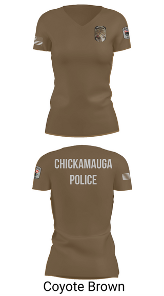 Womens Short Sleeve Vneck Shirt, Chickamauga Police, , Teamtime, Team time, sublimation, custom sports apparel, team uniforms, spirit wear, spiritwear, sports uniforms, custom shirts, team store, custom team store, fundraiser sports, apparel fundraiser