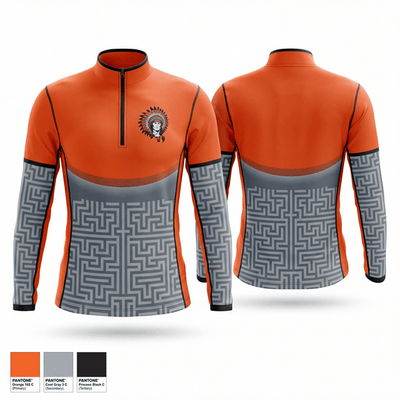 Honey Grove Warriors 3525033 Quarter Zip Jacket - 1