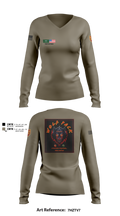 Wolf PAC-🚀🚀🚀 3395688 Women's Long Sleeve V-neck Shirt - 8