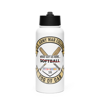 Fog of Oar Stainless Steel Water Bottle with a Straw Lid