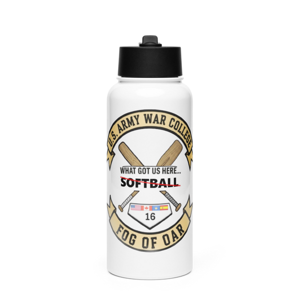 Fog of Oar Stainless Steel Water Bottle with a Straw Lid