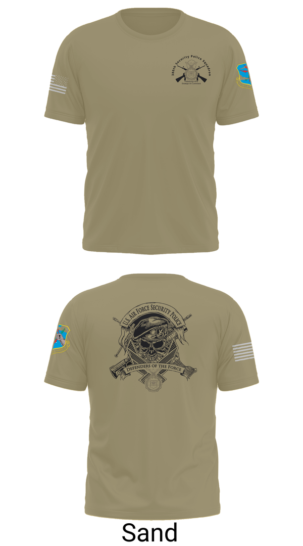 Short Sleeve Performance Shirt, 380th Security Police Squadron, , Teamtime, Team time, sublimation, custom sports apparel, team uniforms, spirit wear, spiritwear, sports uniforms, custom shirts, team store, custom team store, fundraiser sports, apparel fundraiser