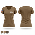 810th Engineer Company 2805714 Women's Short Sleeve V-neck Shirt - 1