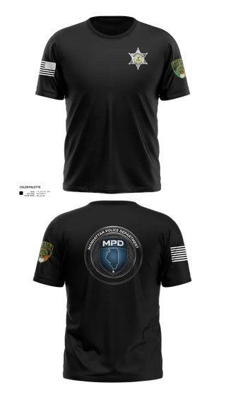 Old School Cotton Feel Shirt, Manhattan Police Department, Police, Teamtime, Team time, sublimation, custom sports apparel, team uniforms, spirit wear, spiritwear, sports uniforms, custom shirts, team store, custom team store, fundraiser sports, apparel fundraiser