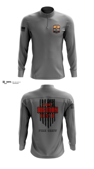 Quarter Zip Jacket, Big Iron, Fire Department, Teamtime, Team time, sublimation, custom sports apparel, team uniforms, spirit wear, spiritwear, sports uniforms, custom shirts, team store, custom team store, fundraiser sports, apparel fundraiser
