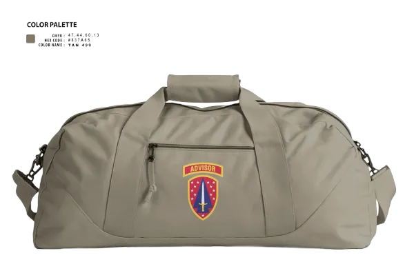 Duffle Bag, 6/54th SFAB, National Guard, Teamtime, Team time, sublimation, custom sports apparel, team uniforms, spirit wear, spiritwear, sports uniforms, custom shirts, team store, custom team store, fundraiser sports, apparel fundraiser