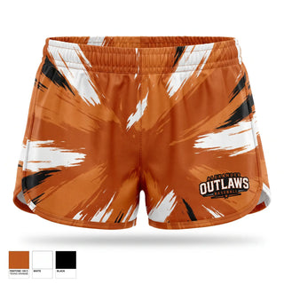 Womens Shorts, Alexander Outlaws, Baseball, Teamtime, Team time, sublimation, custom sports apparel, team uniforms, spirit wear, spiritwear, sports uniforms, custom shirts, team store, custom team store, fundraiser sports, apparel fundraiser