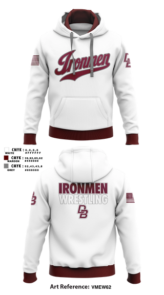 Hoodie, Ironmen, Wrestling, Teamtime, Team time, sublimation, custom sports apparel, team uniforms, spirit wear, spiritwear, sports uniforms, custom shirts, team store, custom team store, fundraiser sports, apparel fundraiser