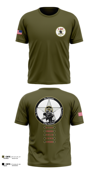 Old School Cotton Feel Shirt, D-Day Ohio, Inc, , Teamtime, Team time, sublimation, custom sports apparel, team uniforms, spirit wear, spiritwear, sports uniforms, custom shirts, team store, custom team store, fundraiser sports, apparel fundraiser