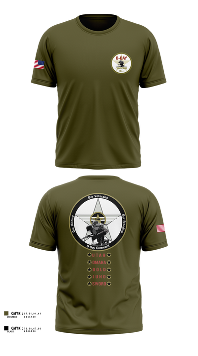 D-Day Ohio, Inc Old School Cotton Feel Shirt - 4