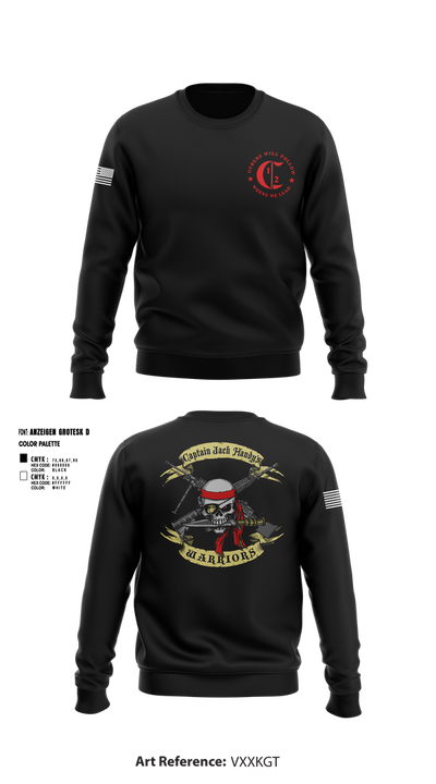 1st Battalion 2nd Marines Charlie Company 11974210 Crew Neck Sweatshirt - 3