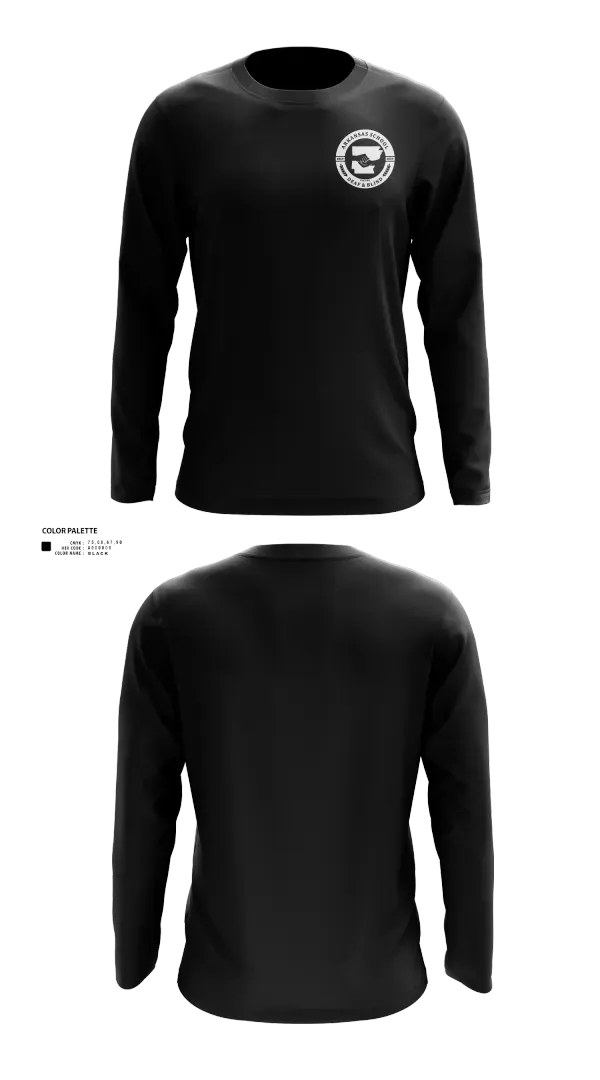 Long Sleeve Performance Shirt, Arkansas School for the Deaf and Blind, , Teamtime, Team time, sublimation, custom sports apparel, team uniforms, spirit wear, spiritwear, sports uniforms, custom shirts, team store, custom team store, fundraiser sports, apparel fundraiser