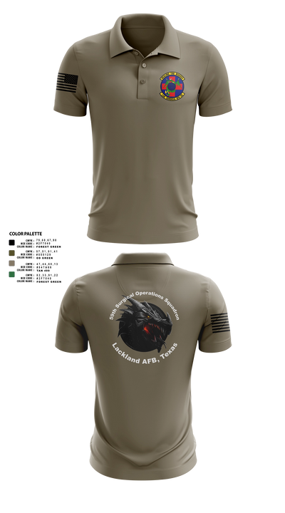 59th Surgical Operations Squadron 37744422 Short Sleeve Performance Polo - 113
