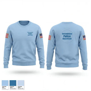 Crew Neck Sweatshirt, Canandaigua Police Department, Police, Teamtime, Team time, sublimation, custom sports apparel, team uniforms, spirit wear, spiritwear, sports uniforms, custom shirts, team store, custom team store, fundraiser sports, apparel fundraiser