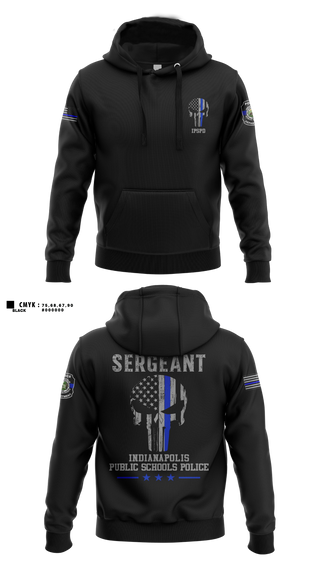 Hoodie, IPSPD, Police, Teamtime, Team time, sublimation, custom sports apparel, team uniforms, spirit wear, spiritwear, sports uniforms, custom shirts, team store, custom team store, fundraiser sports, apparel fundraiser