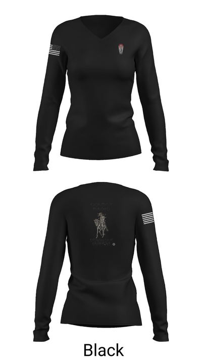 2-124IN SNIPER 8082556 Women's Long Sleeve V-neck Shirt - 37