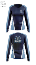Kingdom Legacy Athletics Academy Women's Long Sleeve V-neck Shirt - 1