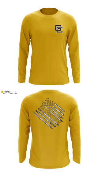 Long Sleeve Performance Shirt, Goose Creek high school JROTC, Bowling, Teamtime, Team time, sublimation, custom sports apparel, team uniforms, spirit wear, spiritwear, sports uniforms, custom shirts, team store, custom team store, fundraiser sports, apparel fundraiser