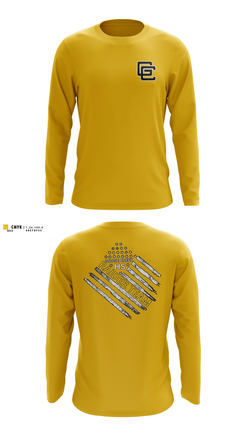 Long Sleeve Performance Shirt, Goose Creek high school JROTC, Bowling, Teamtime, Team time, sublimation, custom sports apparel, team uniforms, spirit wear, spiritwear, sports uniforms, custom shirts, team store, custom team store, fundraiser sports, apparel fundraiser