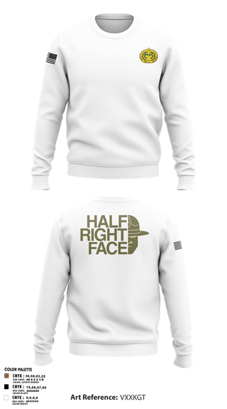 Crew Neck Sweatshirt, C Co 2/397th, Army, Teamtime, Team time, sublimation, custom sports apparel, team uniforms, spirit wear, spiritwear, sports uniforms, custom shirts, team store, custom team store, fundraiser sports, apparel fundraiser