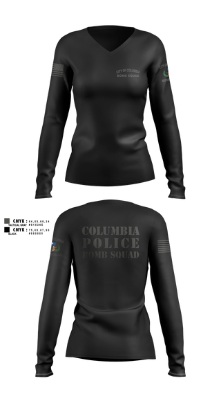 Womens Long Sleeve Vneck Shirt, Nova Strategic Group, Police, Teamtime, Team time, sublimation, custom sports apparel, team uniforms, spirit wear, spiritwear, sports uniforms, custom shirts, team store, custom team store, fundraiser sports, apparel fundraiser