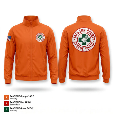 Windbreaker, Jackson County Rescue Squad, EMS/EMT, Teamtime, Team time, sublimation, custom sports apparel, team uniforms, spirit wear, spiritwear, sports uniforms, custom shirts, team store, custom team store, fundraiser sports, apparel fundraiser