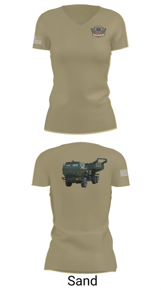 Womens Short Sleeve Vneck Shirt, 182nd Field Artillery, Army, Teamtime, Team time, sublimation, custom sports apparel, team uniforms, spirit wear, spiritwear, sports uniforms, custom shirts, team store, custom team store, fundraiser sports, apparel fundraiser