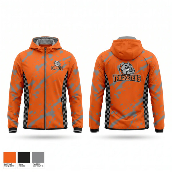Windbreaker, Bowie Boys & Girls Club Tracksters, Track & Field, Teamtime, Team time, sublimation, custom sports apparel, team uniforms, spirit wear, spiritwear, sports uniforms, custom shirts, team store, custom team store, fundraiser sports, apparel fundraiser