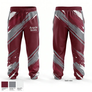 Sweatpants, Argyle Scots, Men's Basketball, Teamtime, Team time, sublimation, custom sports apparel, team uniforms, spirit wear, spiritwear, sports uniforms, custom shirts, team store, custom team store, fundraiser sports, apparel fundraiser