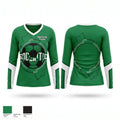 New Castle Trojans Women's Long Sleeve V-neck Shirt - 1