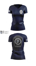 Beaver Valley Regional Police Department  Women's Short Sleeve V-neck Shirt - 2