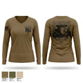 429 Concrete Detachment Women's Long Sleeve V-neck Shirt - 1