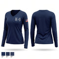 Sheriff K9 Women's Long Sleeve V-neck Shirt - 1