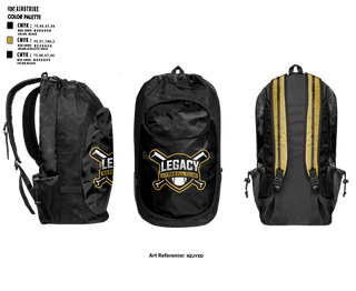 Gear Bag, Legacy Baseball Club, Baseball, Teamtime, Team time, sublimation, custom sports apparel, team uniforms, spirit wear, spiritwear, sports uniforms, custom shirts, team store, custom team store, fundraiser sports, apparel fundraiser