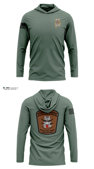 Long Sleeve hooded sunshirt, MACS, Police, Teamtime, Team time, sublimation, custom sports apparel, team uniforms, spirit wear, spiritwear, sports uniforms, custom shirts, team store, custom team store, fundraiser sports, apparel fundraiser