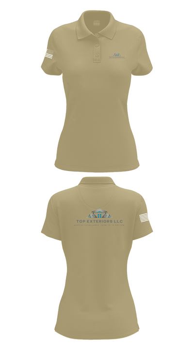 Top Exteriors LLC 46734894 Women's Short Sleeve Performance Polo  - 43