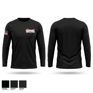 Long Sleeve Performance Shirt, Osan Weapons, Air Force, Teamtime, Team time, sublimation, custom sports apparel, team uniforms, spirit wear, spiritwear, sports uniforms, custom shirts, team store, custom team store, fundraiser sports, apparel fundraiser