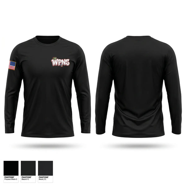 Long Sleeve Performance Shirt, Osan Weapons, Air Force, Teamtime, Team time, sublimation, custom sports apparel, team uniforms, spirit wear, spiritwear, sports uniforms, custom shirts, team store, custom team store, fundraiser sports, apparel fundraiser